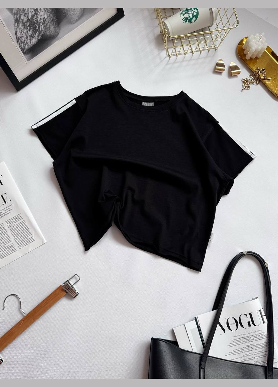 Базова однотонна жіноча футболка Adelante - (328390820)