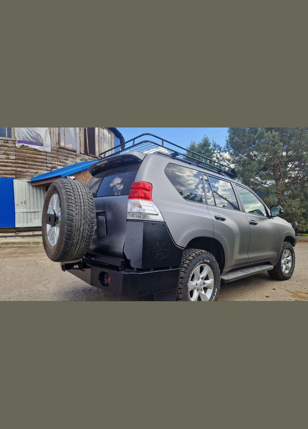 Задній силовий бампер для Toyota Land Prado 150 Cruiser (343215934)