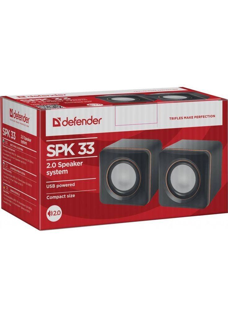 Акустична система 2.0 SPK 33 Black (65633) Defender (346487678)