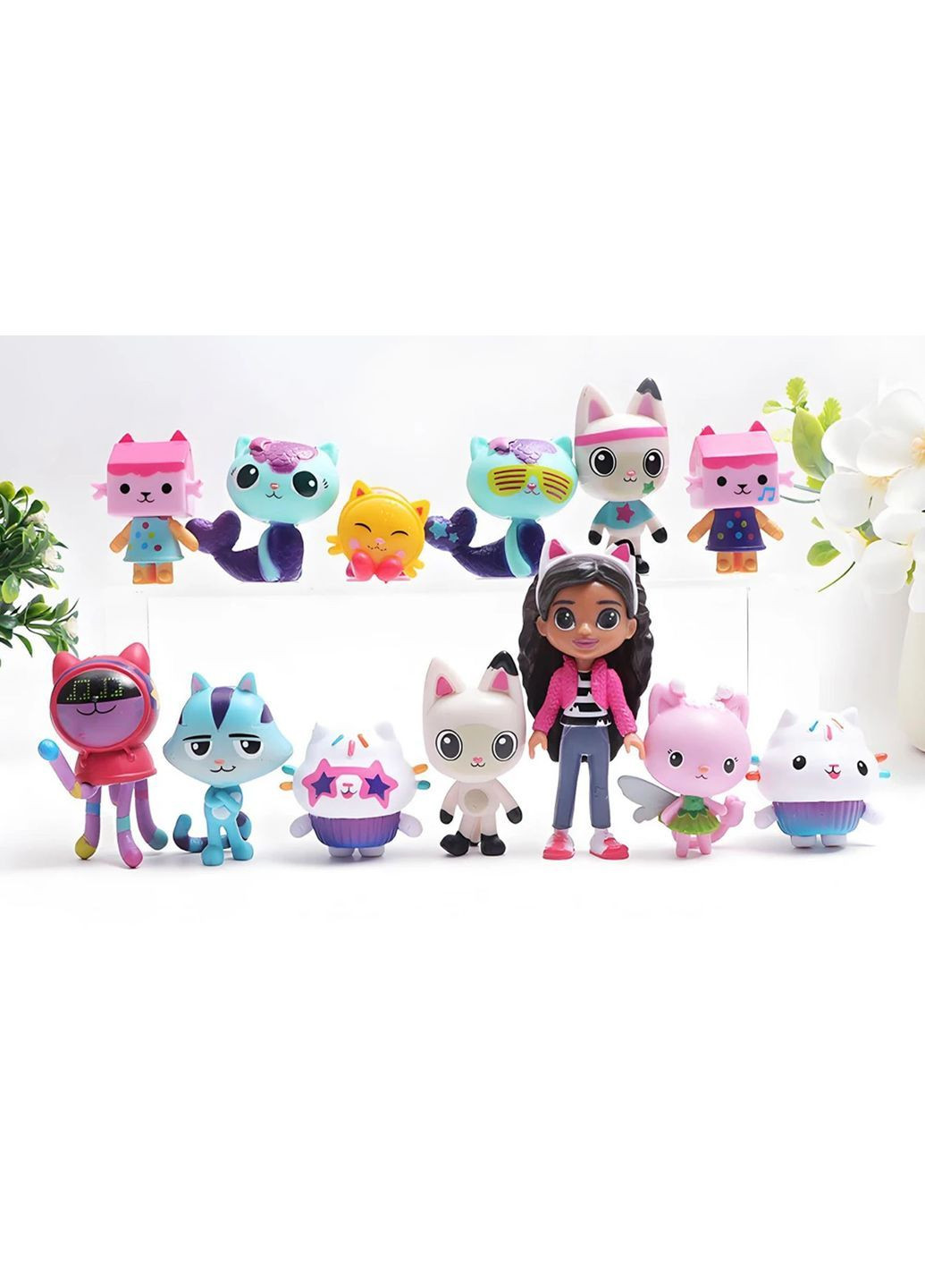 Фігурки, набір фігурок Габбі 13 шт із мультсеріалу Чарівний будиночок Габбі Gabby's Dollhouse No Brand (362954878)