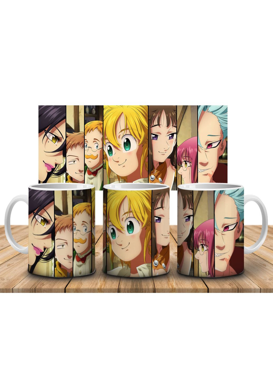 Кружка c принтом Семь смертных грехов / Nanatsu no Taizai-3, 330 мл No Brand Чашка (324622024)