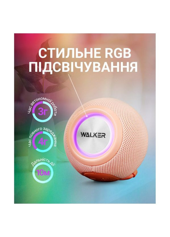 Портативна колонка WSP-115 black Walker (322706377)