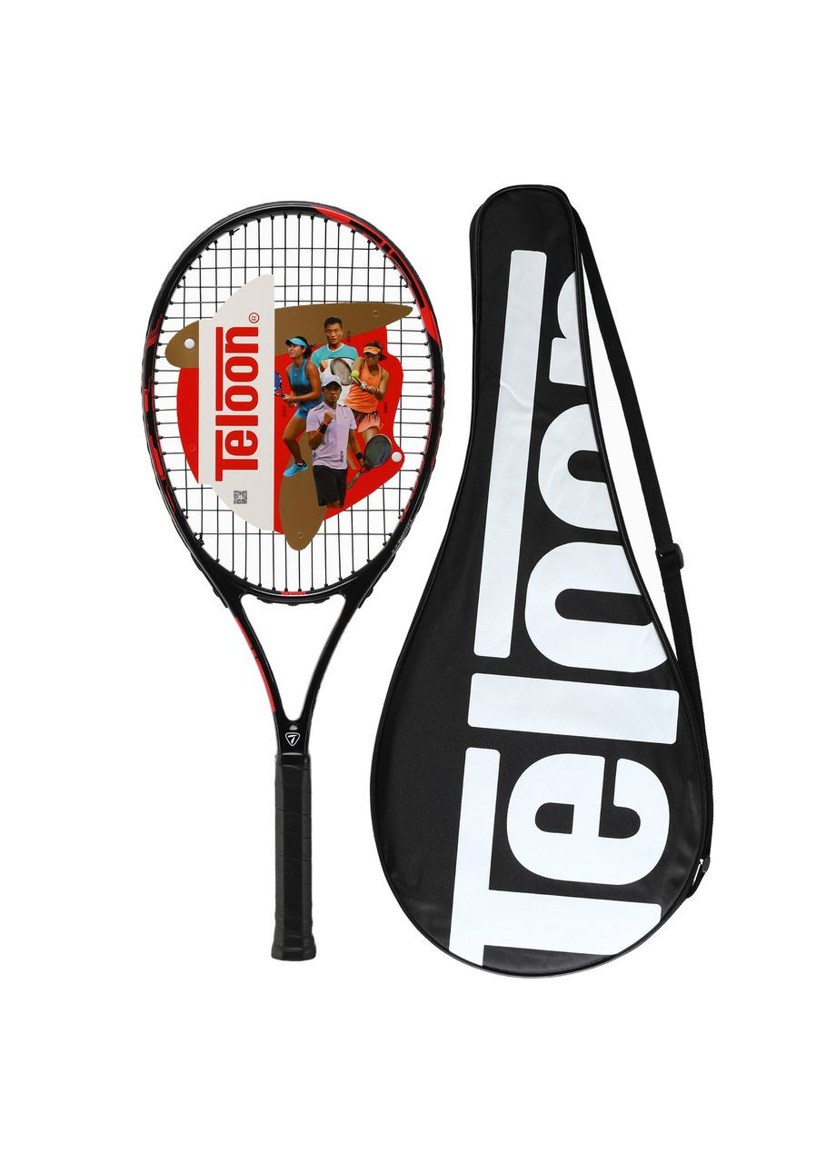 Ракетка для большого тенниса (алюминий, 27in, вес 280гр, черно-красный) (M-MARK-II) Teloon (361436365)