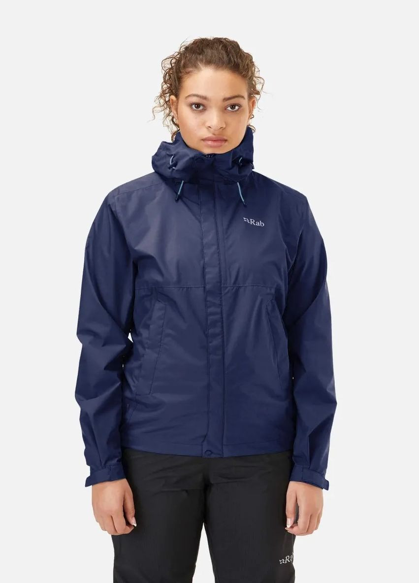 Темно-синя демісезонна куртка downpour eco jacket women's Rab