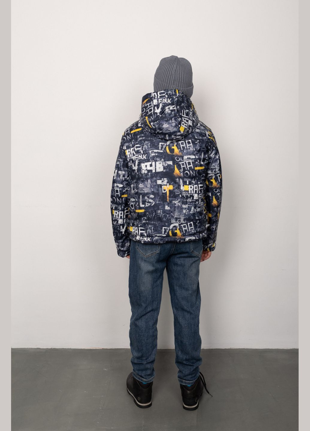 Комбінована демісезонна двостороння куртка роббі графітовий Cvetkov Робби