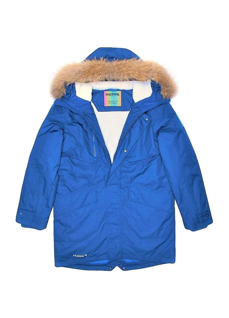 Синя куртка-парка зимова david 1, р.3xl, синій () Huppa 12278120-70035-3XL