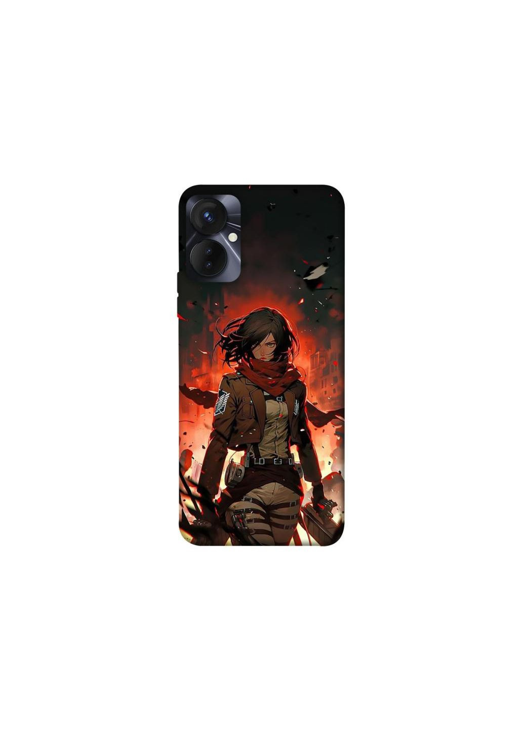 Чохол на TECNO Spark 9 Pro (KH7n) Mikasa v2 Frontalka (353696517)