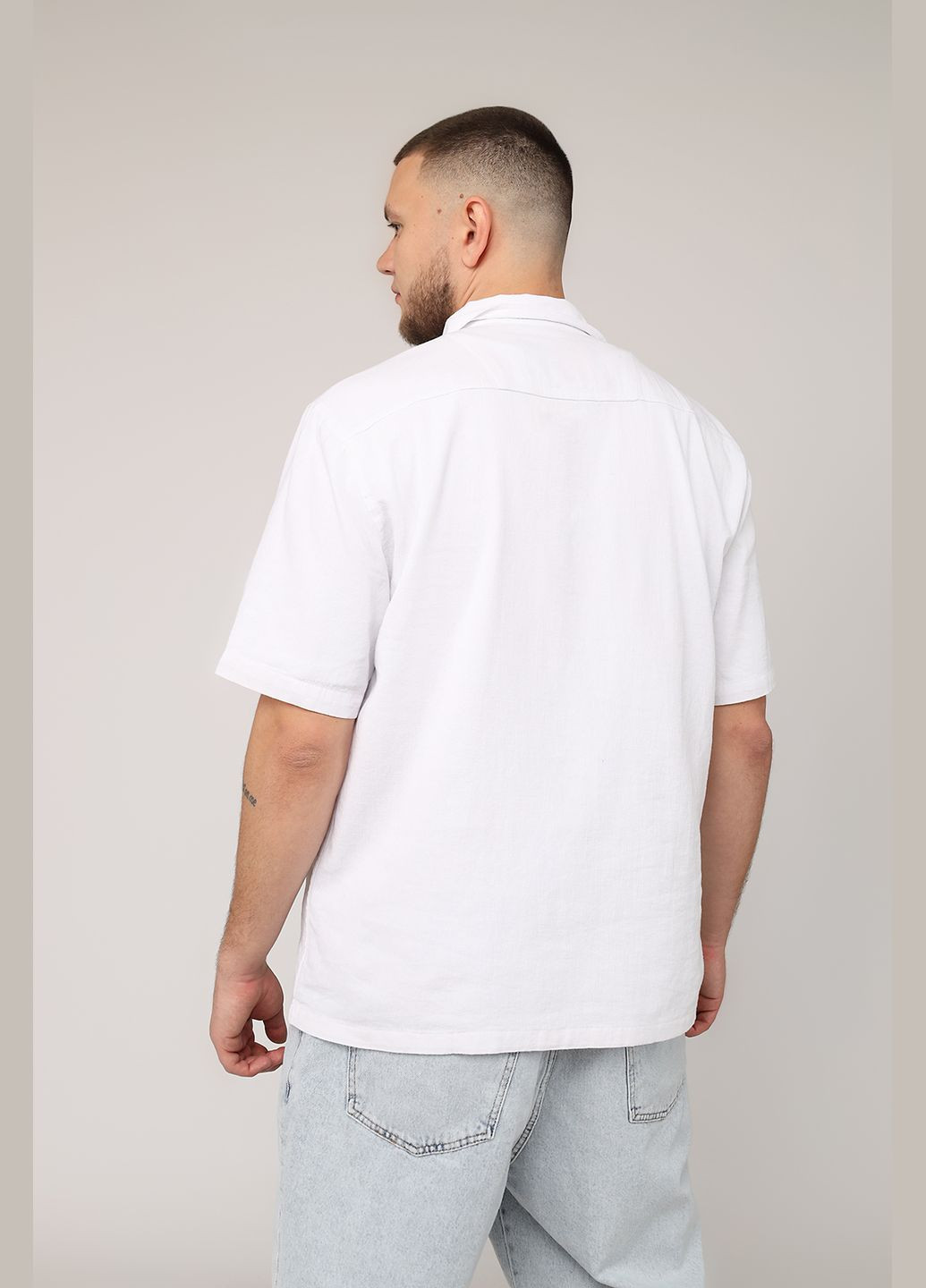 Сорочка з коротким рукавом чоловіча колір білий CB-00275664 COSPLAY (330259843)