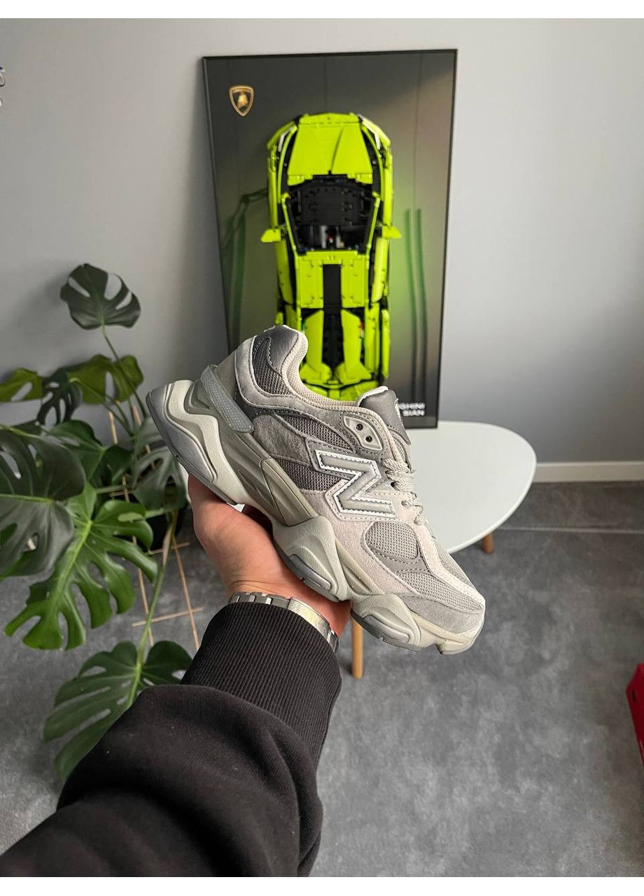 Кросівки жіночі і чоловічі New Balance 9060 shadow grey concrete silver | Нью Беланс 9060 сірі No Brand сірі демісезони (361668008)