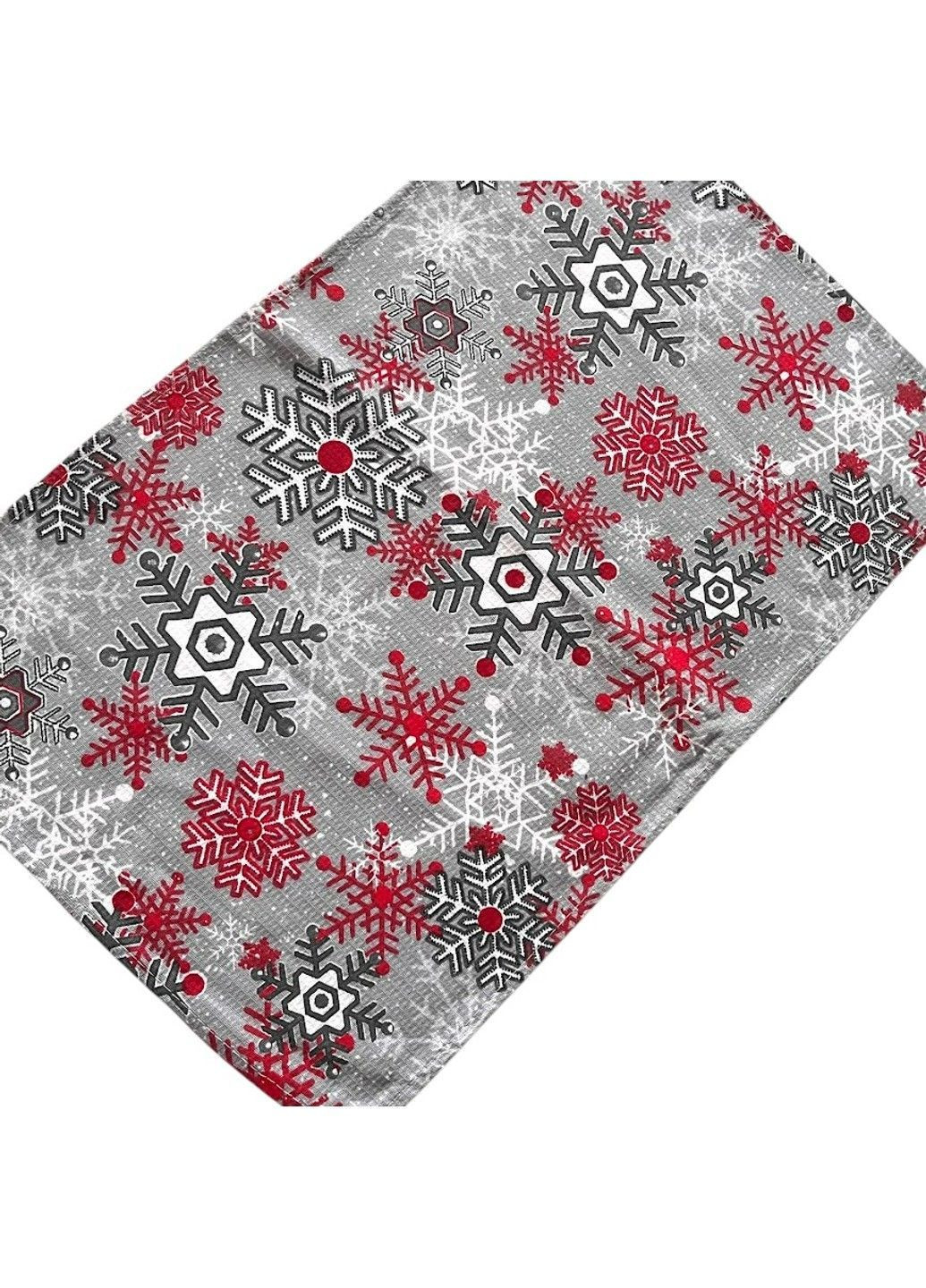 Полотенце кухонное (вафельное) - 25*48 см, цвет разноцветный, арт 019626, 1 шт No Brand комбинированный