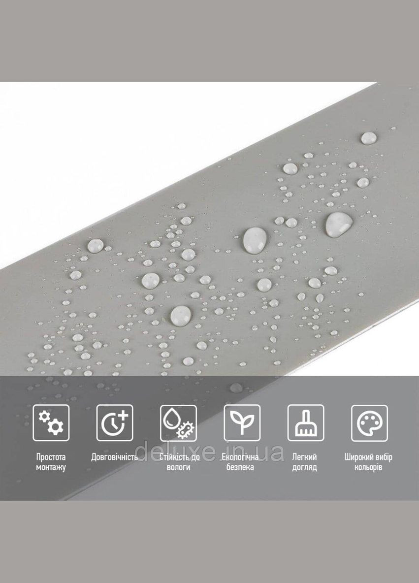 Плінтус вініловий самоклеючий 5000х100х2мм Глянцсовий (D) SW-00002121 Sticker Wall (312483528)