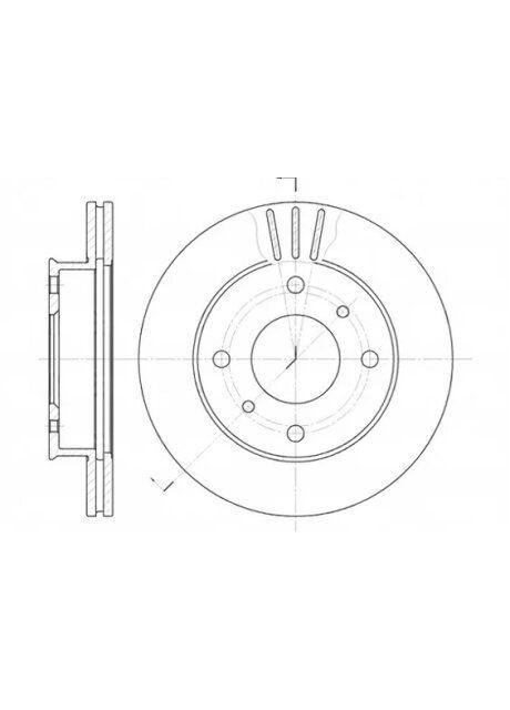 Диск тормозной NISSAN PRIMERA 1.6 16V 90.06- 6113.10 Remsa (366163628)