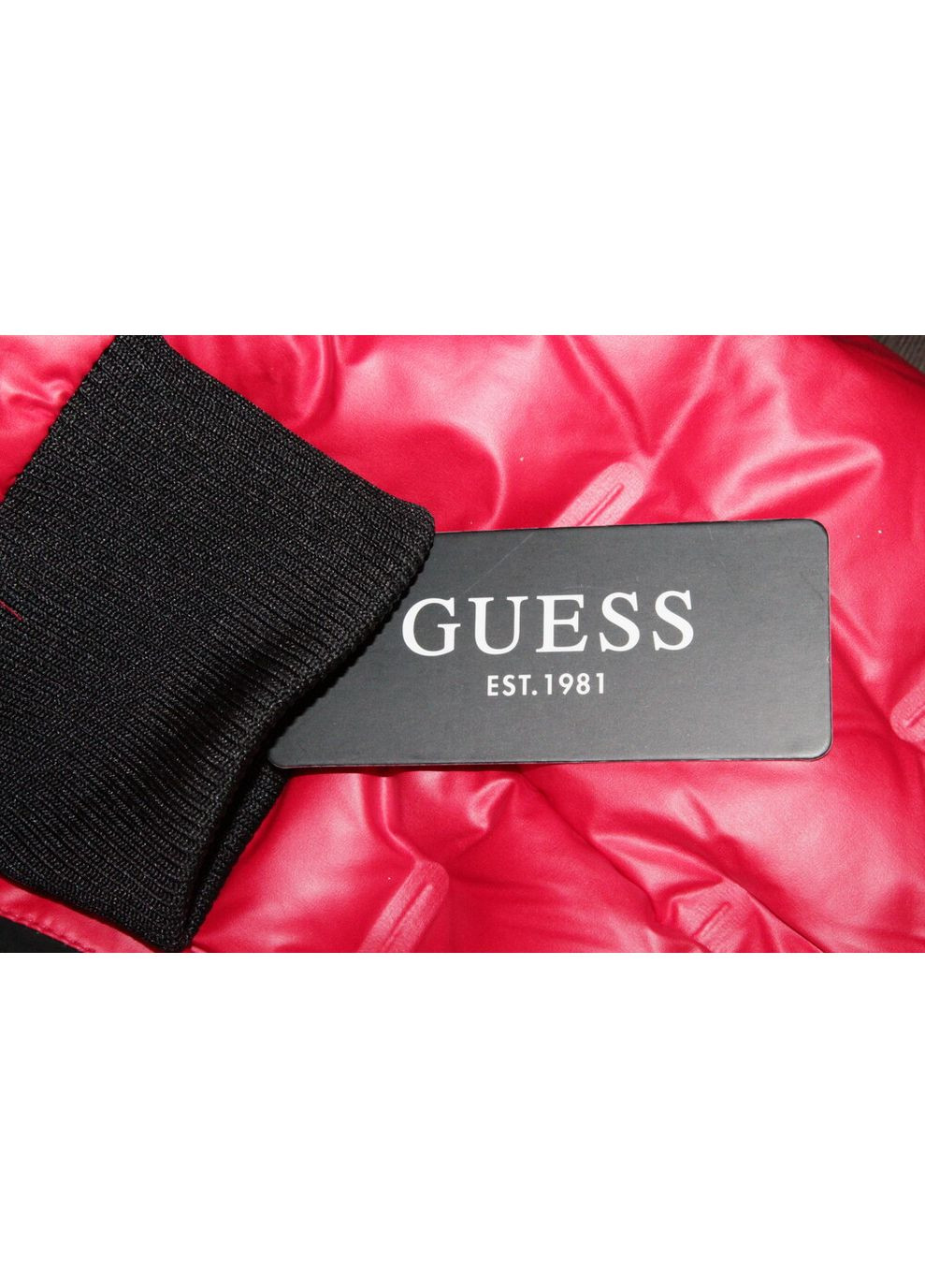 Красная демисезонная куртка мужская, размер xl Guess