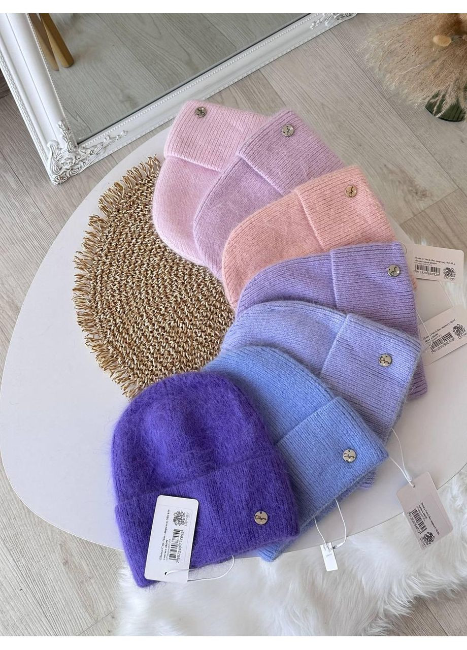 Шапочки тепленькі ангорові, мʼякі та дуже приємні на дотик, велика кількість кольорів No Brand (362917492)