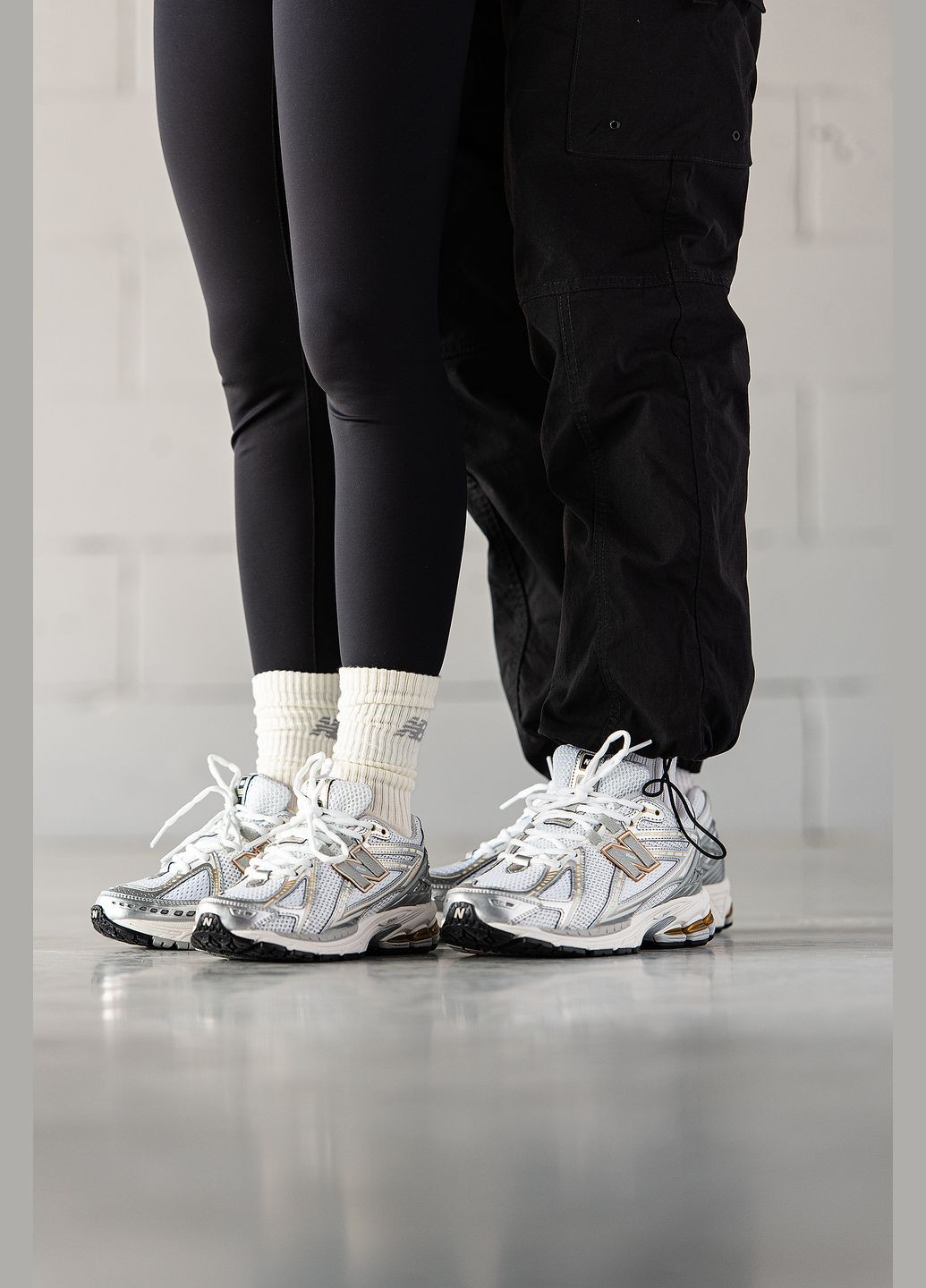 Белые демисезонные кроссовки мужские и женские new balance 1906r white rain cloud silver metallic | нью баланс 1906 белые No Brand