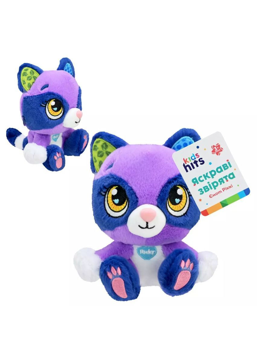 М'яка іграшка єнот Ricky Kids Hits Brightmals 15 см в асортименті - No Brand KH62/004 (371929043)
