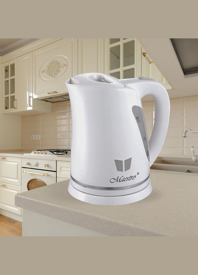 Електрочайник MR-038-White (MR-038-WHITE) 2000 Вт,1,7 л Maestro (323637338)