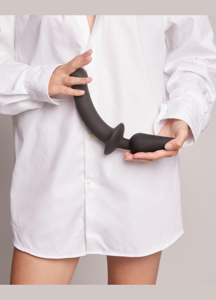 Анальна пробка з дилдо SWITCH PLUG-IN SEMI-REALISTIC DILDO BLACK — S Strap-On-Me (303887826)