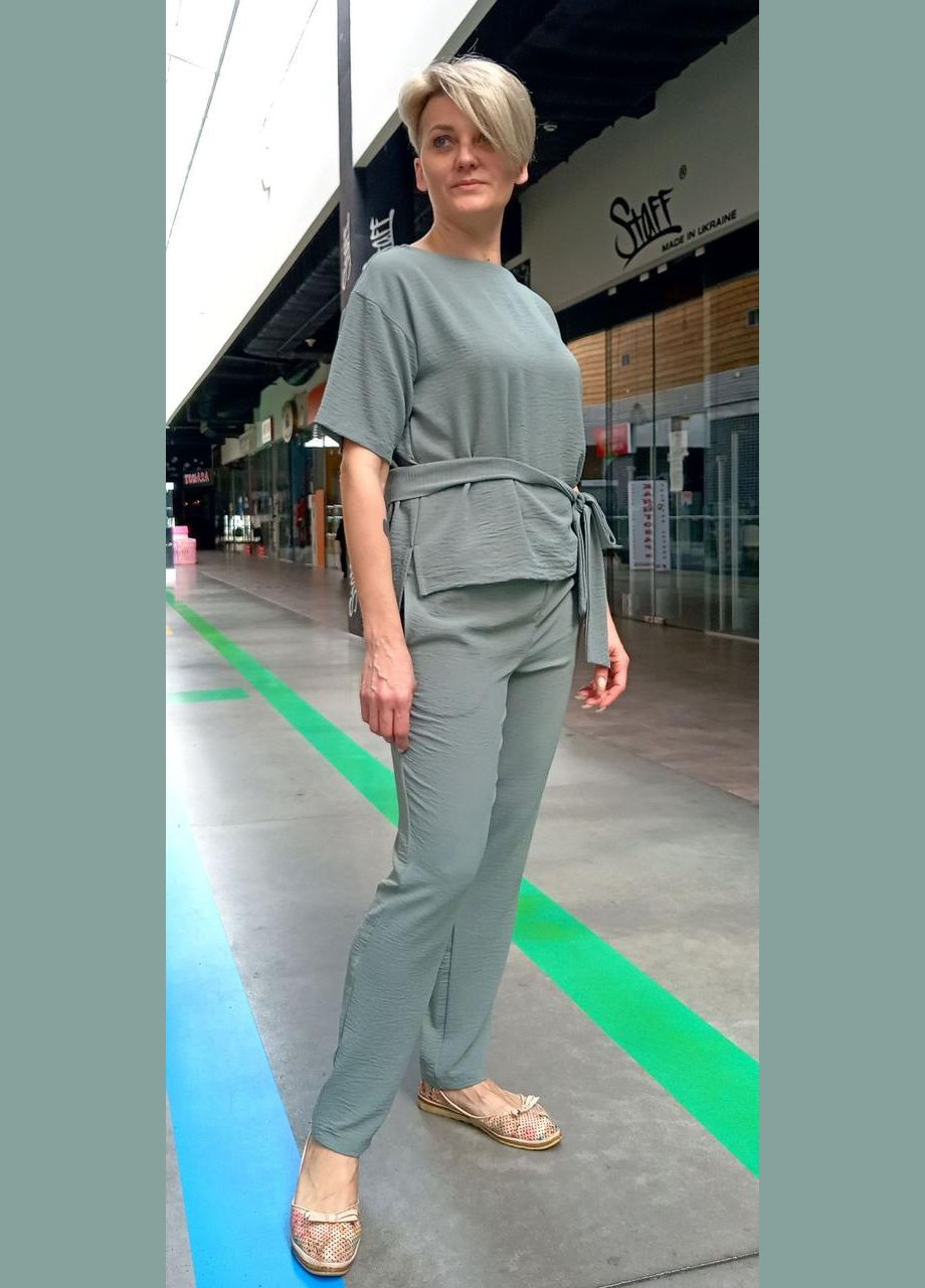 Женский брючный костюм лен/ 2 Льва (342414888)