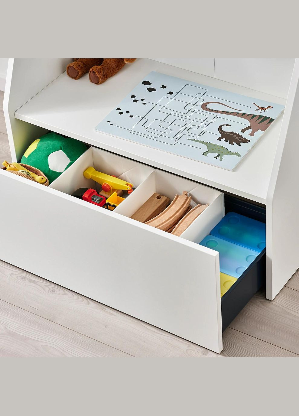 Книжкова шафа з ящиком ІКЕА BERGIG (00472702) IKEA (278408270)