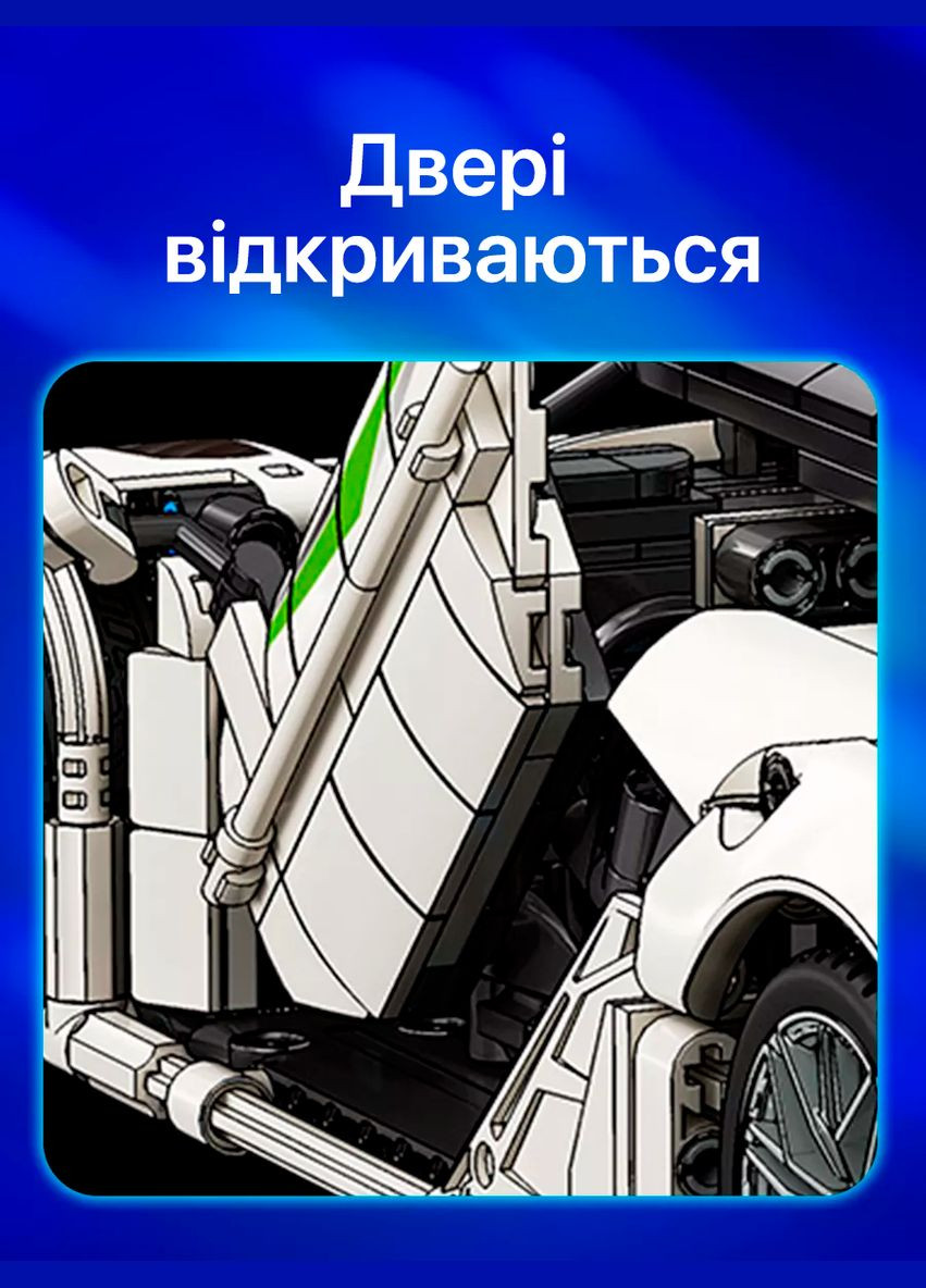 Конструктор гоночной машины на дистанционном управлении Koenigsegg Jesko от Technic на 1116 деталей MoYu (322578255)