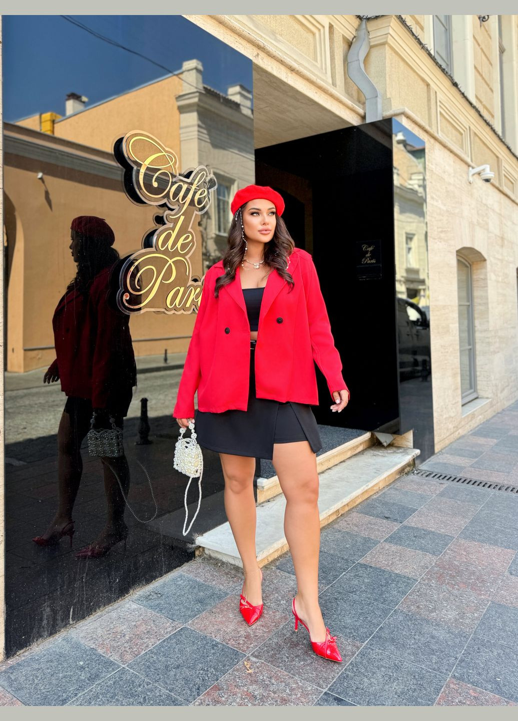 Красный женский пиджак с бахромой No Brand однотонный - всесезон