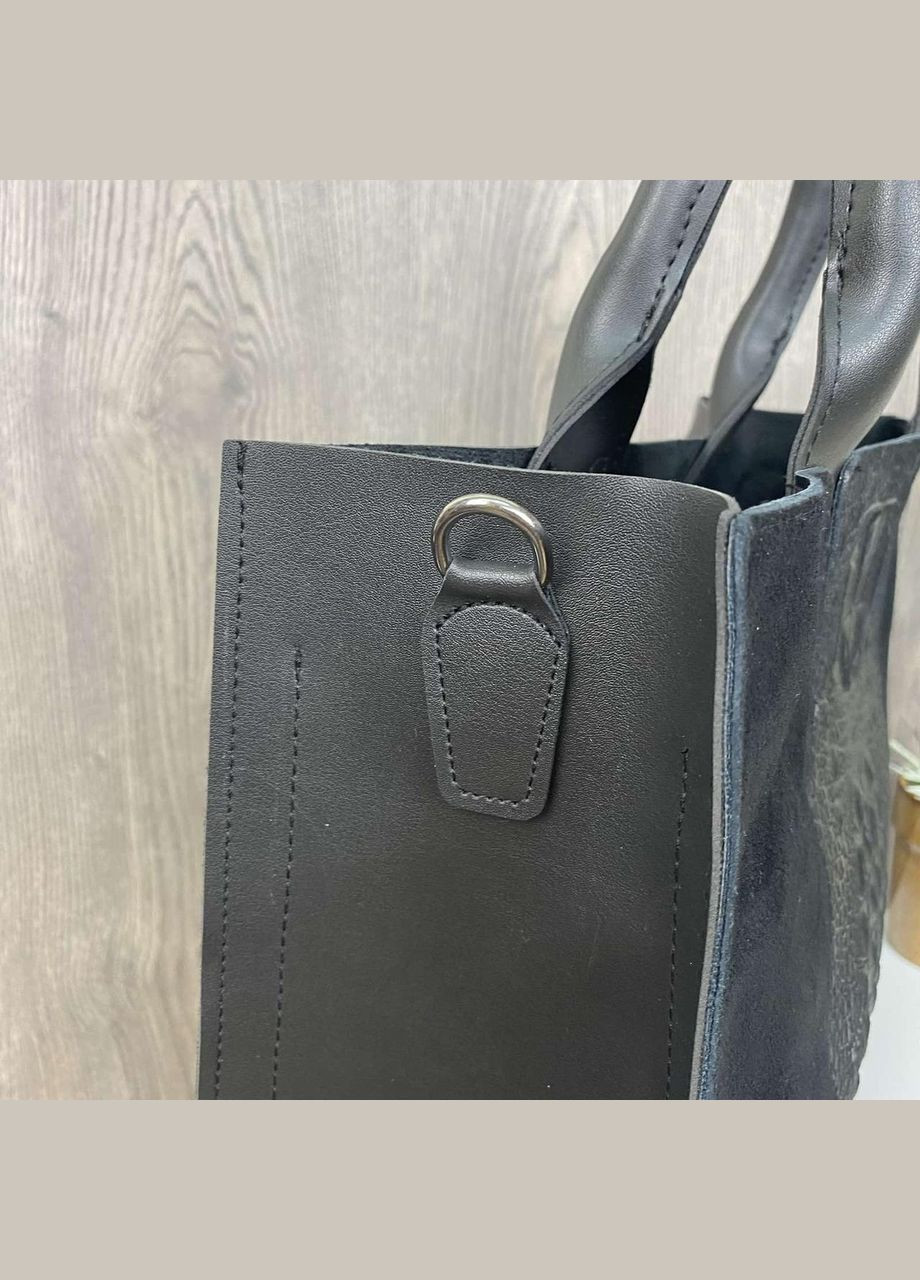 Жіноча сумка чорна через плече під рептилію, невелика жіноча сумка зміїна(BRT) Brettani (336552052)