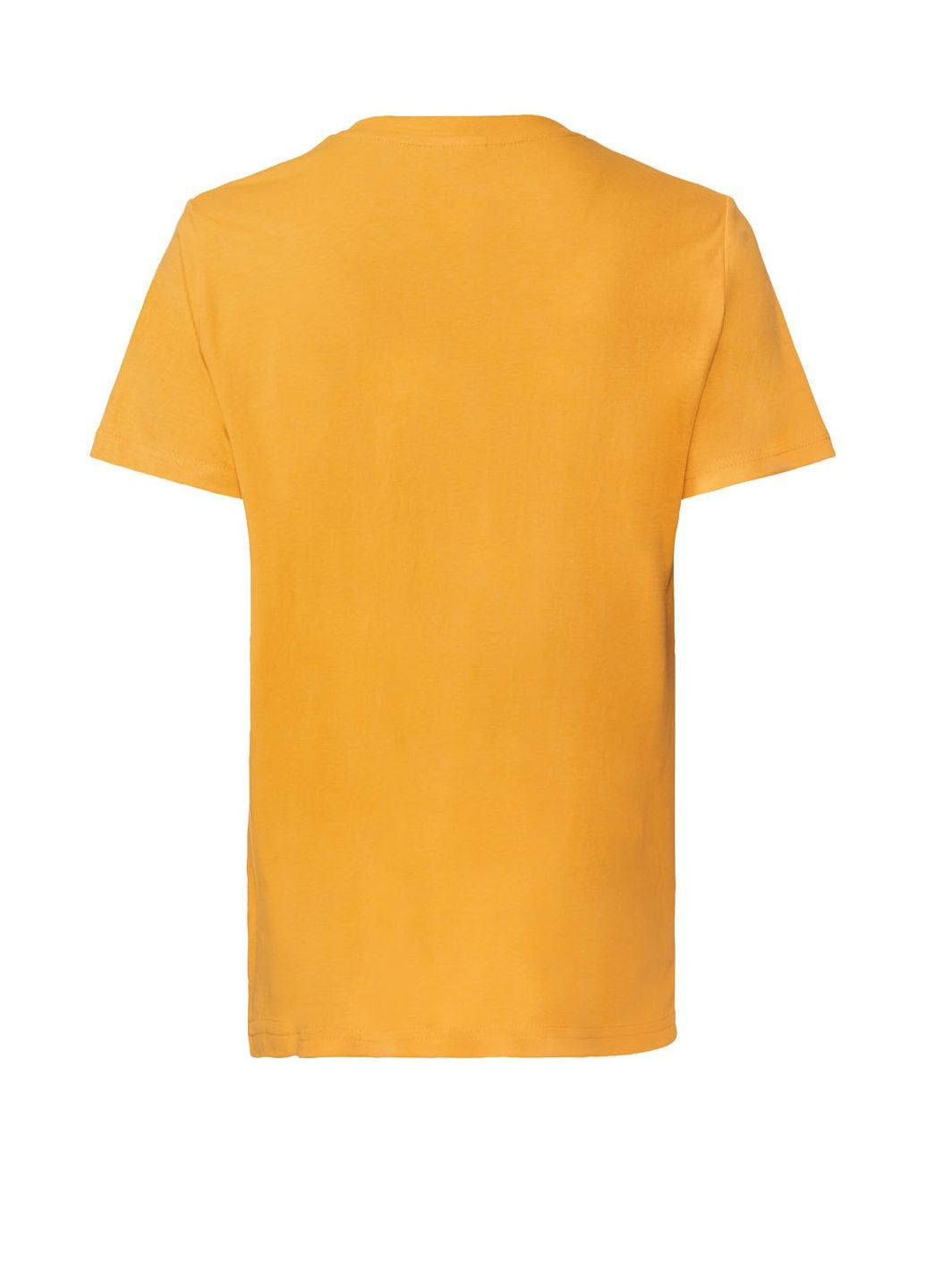 Желтая летняя футболка с коротким рукавом Fifa