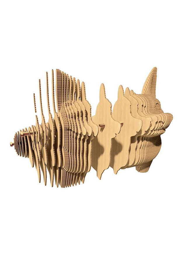 Картонный конструктор " 3D Puzzle CORGI" цвет коричневый ЦБ-00235330 Cartonic (297060275)