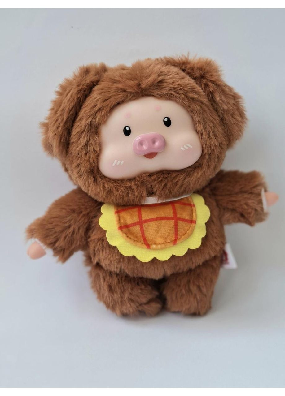 Игрушка-брелок плюшевая свинка SAM-2144 коричневый 18см No Brand (356112295)