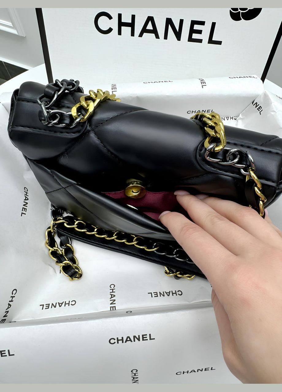 Сумка Сhanel 19 Flap Bag черная No Brand (332713295)