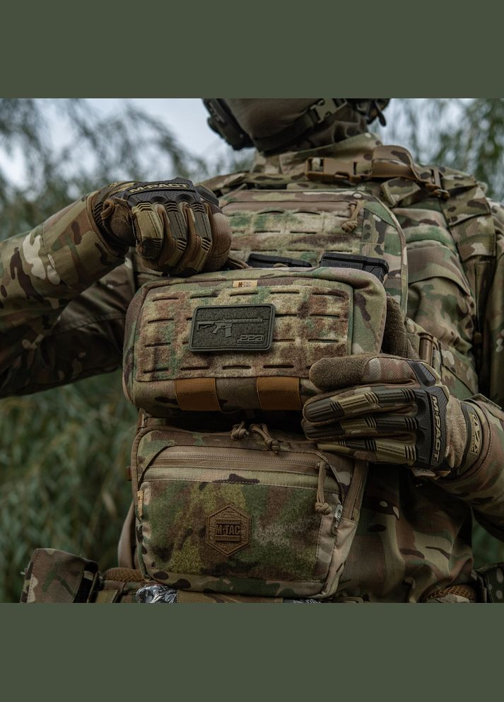 Нашивка AR-15 Velcro/PVC Ranger Green M-TAC (315047889)