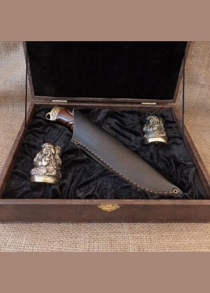 Набор стопок Казацкий совет с ножом 480011 Masterkrami (317351381)