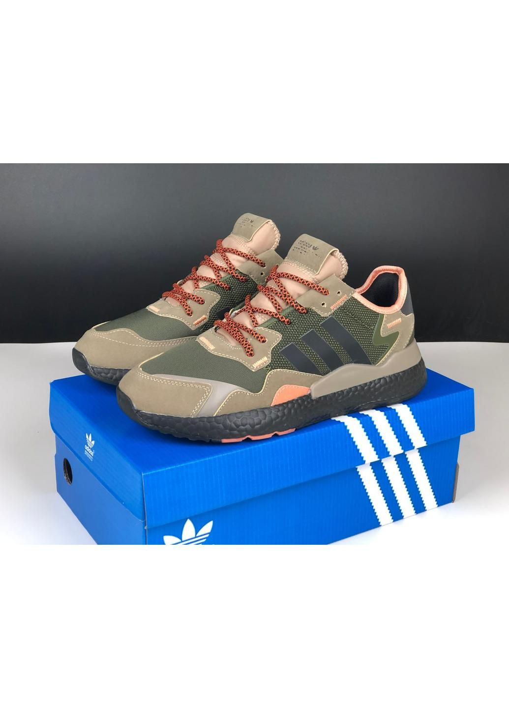 Хакі Осінні хакі демісезонні чоловічі кросівки No Brand