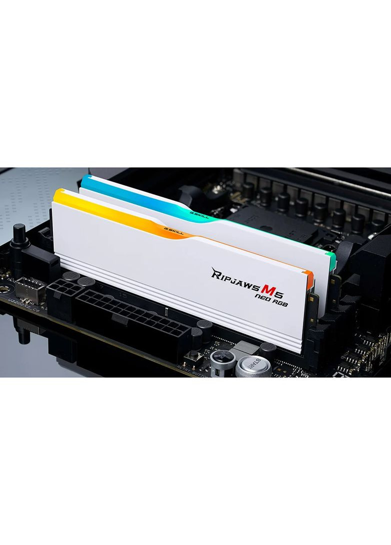 Модуль памяти DDR5 2x16GB/6000 Ripjaws M5 Neo RGB White (F5-6000J3636F16GX2-RM5NRW) G.SKILL (361031649)