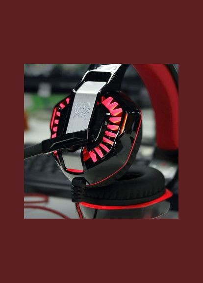 Kotion Each G2000 красные проволочные наушники с микрофоном и подсветкой для ноутбука и компьютера для игр No Brand (339092301)