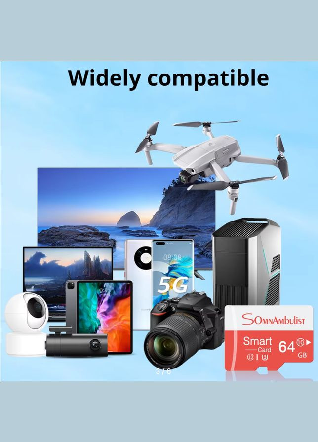 Карта памяти MicroSD 64Gb U3 A1 class 10 V 30 Somnambulist (327433249)