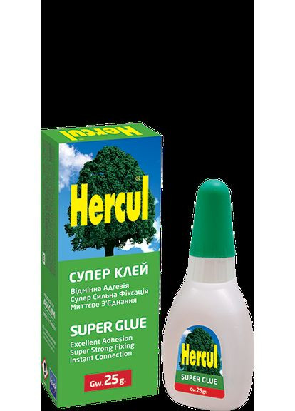 Супер-клей SUPER GLUE ціанокрілатний 25 г Hercul (360880650)