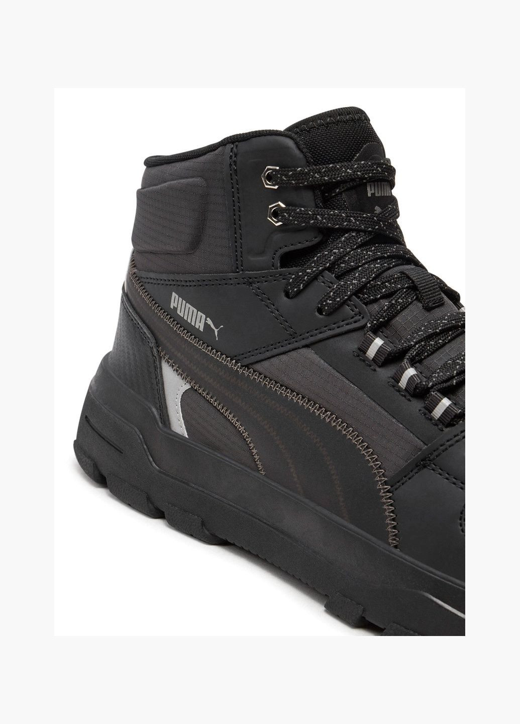 Черные всесезонные кроссовки унисекс rebound abrupt open road ii black 397469-01 Puma