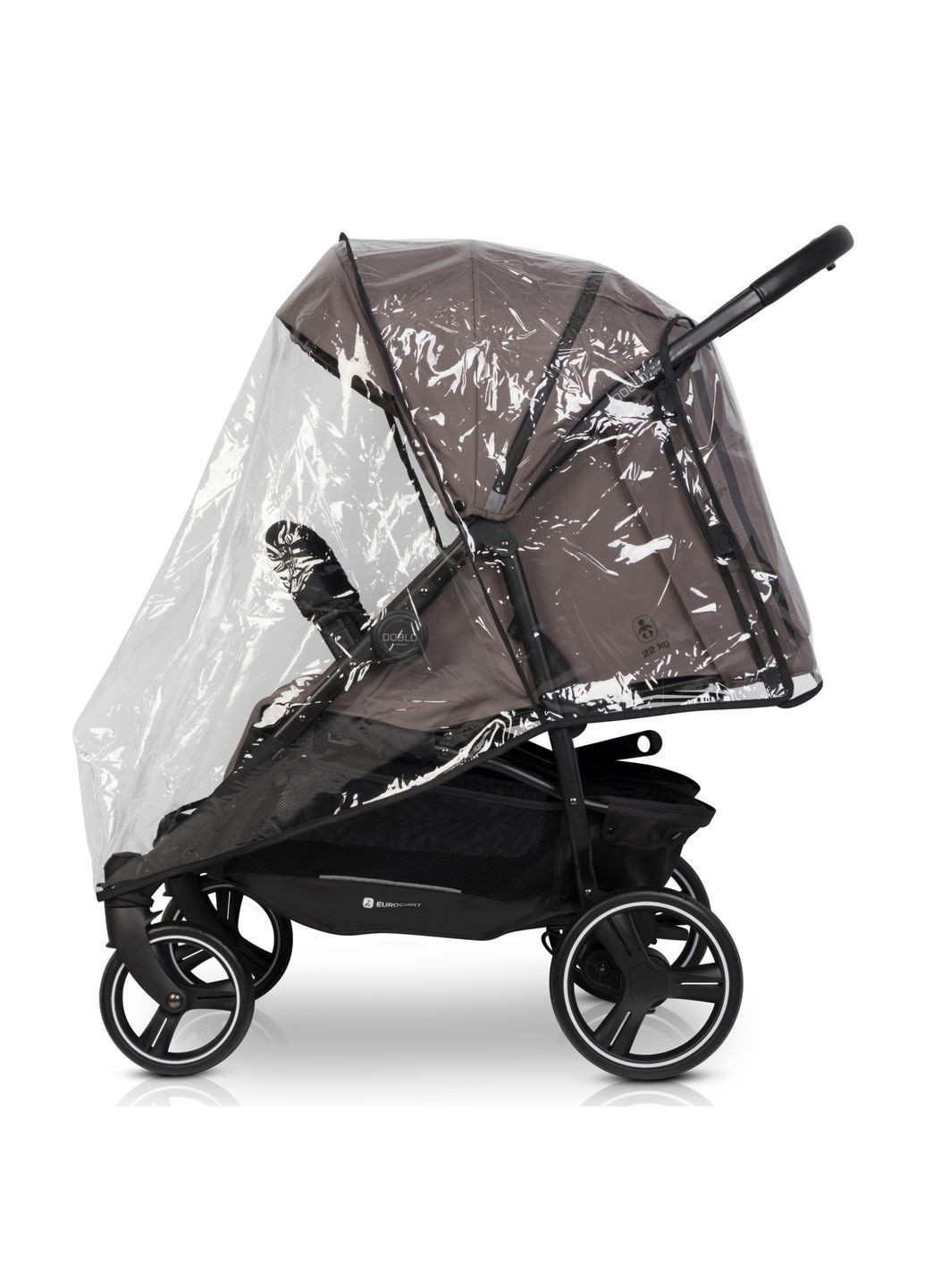 Прогулянкова коляска для двійні Doblo 2024 Taupe () Euro-cart EGDOB24-25 (362382746)