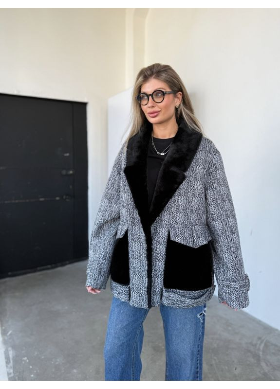 Сіра демісезонна куртка ''делоріс'' Mirage