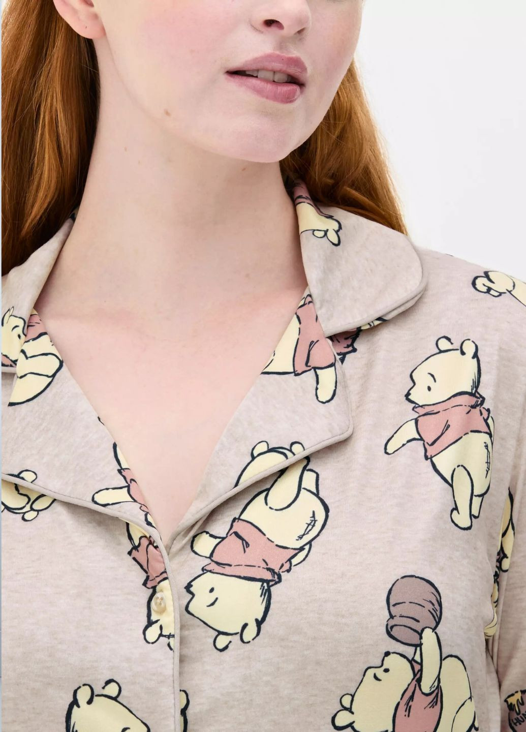 Коричневая всесезон пижама cosy printed boyfriend pyjamas домашний комплект молочный (8195) рубашка + брюки Primark