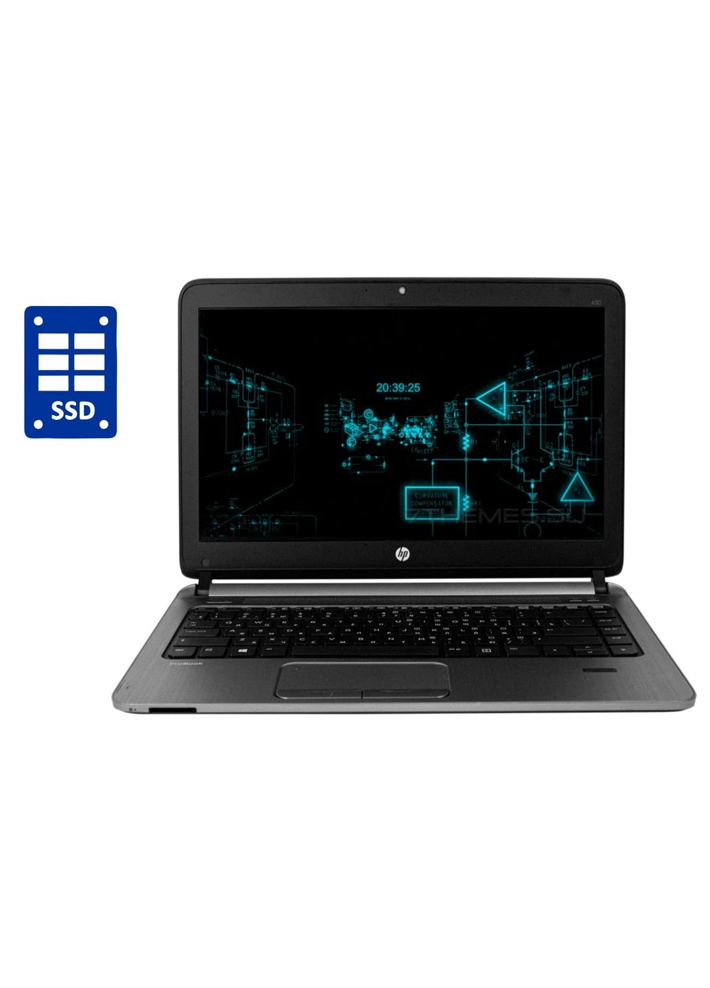 Ультрабук HP ProBook 430 G2 / 13.3" (1366x768) TN / Intel Core i3-5010U (2 (4) ядра по 2.1 GHz) / 8 GB DDR3 / 256 GB SSD / Hewlett Packard (398147082)