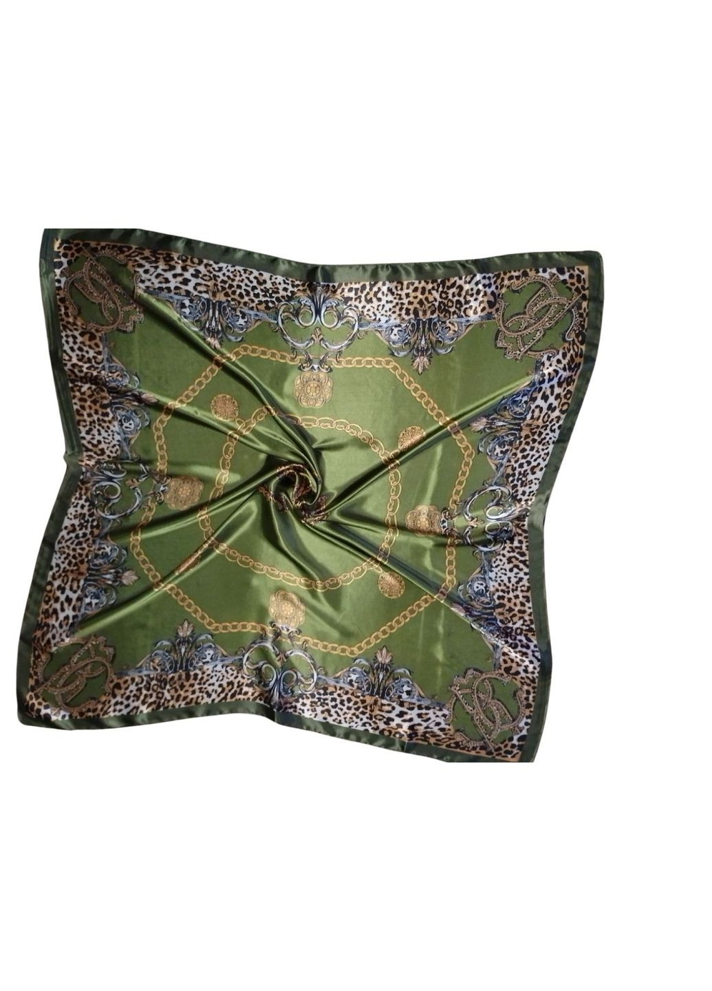 Шелковый платок с леопардовым принтом Mosi (292395853)