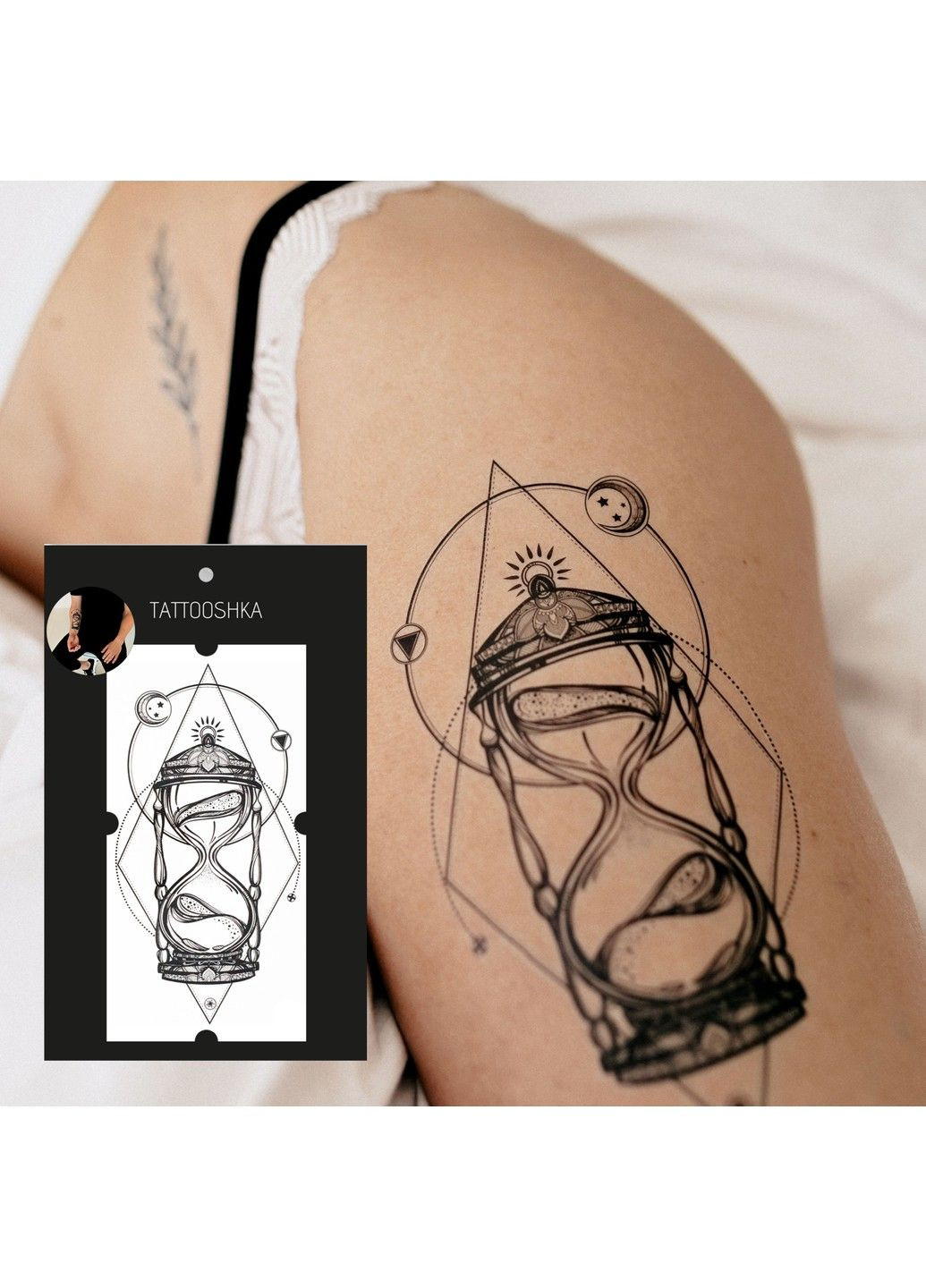 Тату "Песочные часы" Tattooshka (303140419)