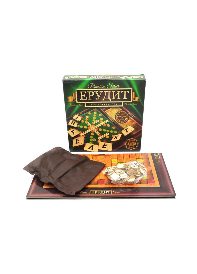 Настільна гра Ерудит Premium Series, логічна, для дітей від 9 років, в асортименті DANKO G-ER-U-01 Danko Toys Нас2723 (370652676)
