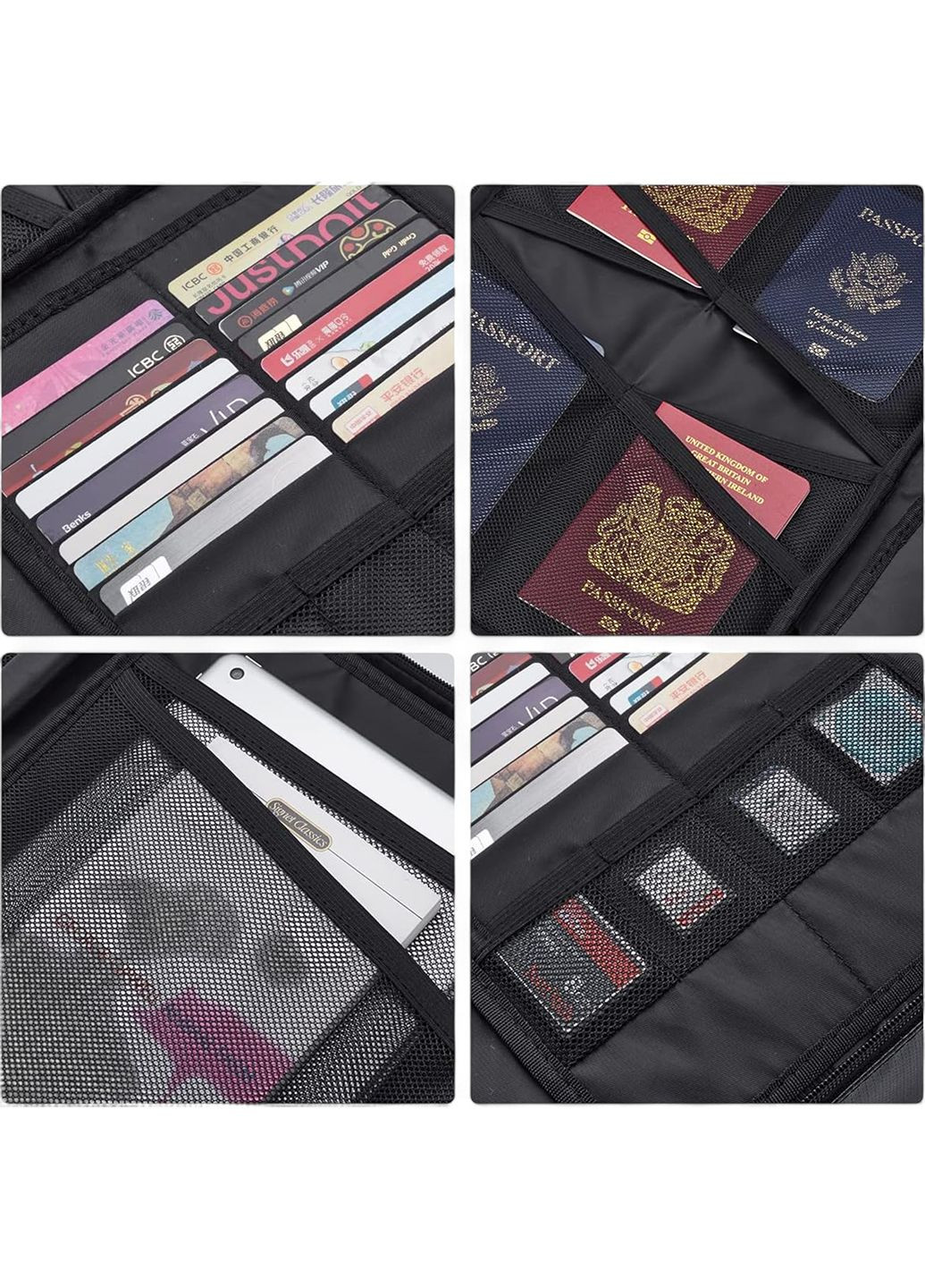 Сумка-органайзер для документів чорна LoveYouHome 36x27x10 см Love You (338656152)