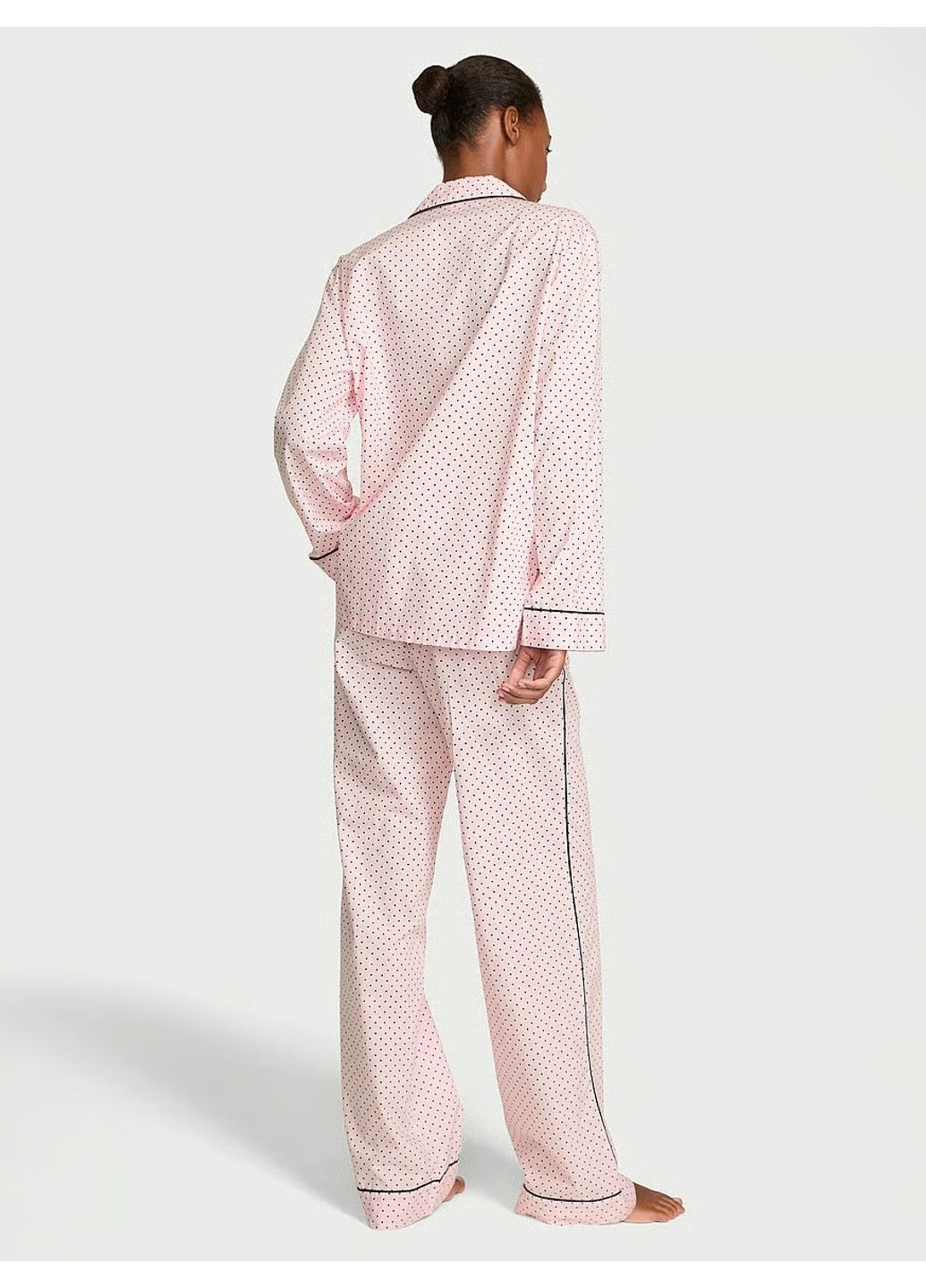 Розовая всесезон пижама хлопковая heritage cotton pajama set Victoria's Secret