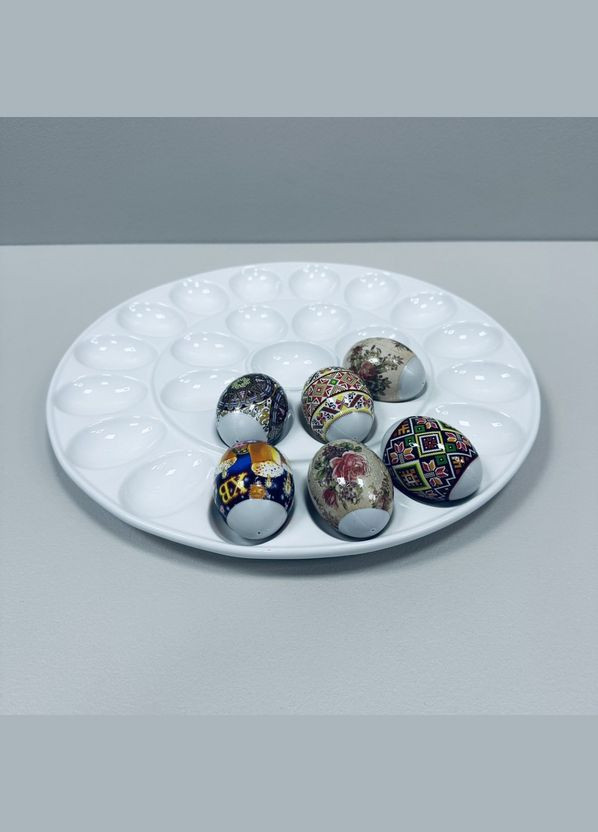 Блюдо фарфоровое для яиц d-34 см 3442 Stenson (324117497)