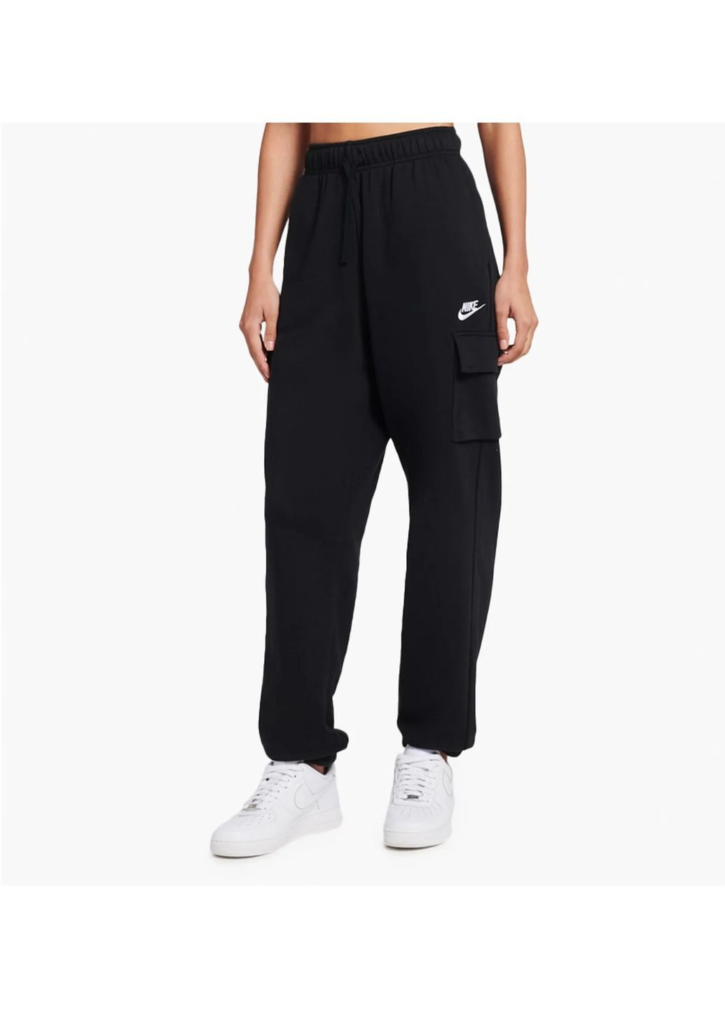 Штани жіночі Nsw Club Fleece Cargo Pants Black Dq5196-010 Nike (364662850)